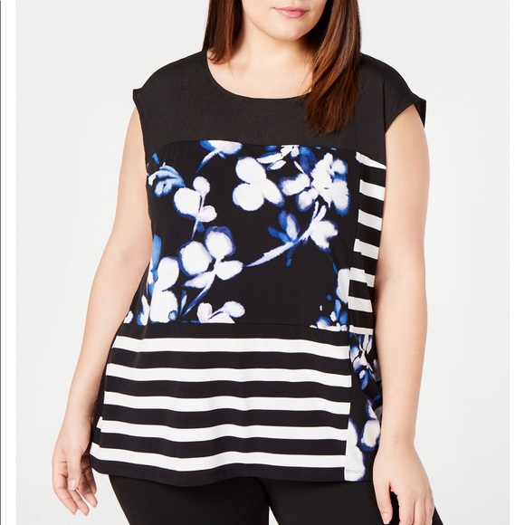 calvin klein plus size tops